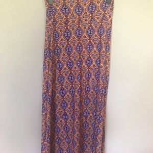 Maxi/ Midi skirt- multicolored/ soft cotton and be